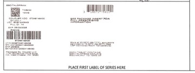 Label (Escital 10mg)